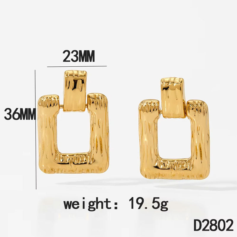 Stainless Steel Metal Cherry Cute Ear Studs Fashion Exquisite Golden Stud Earrings for Women Waterproof Jewelry