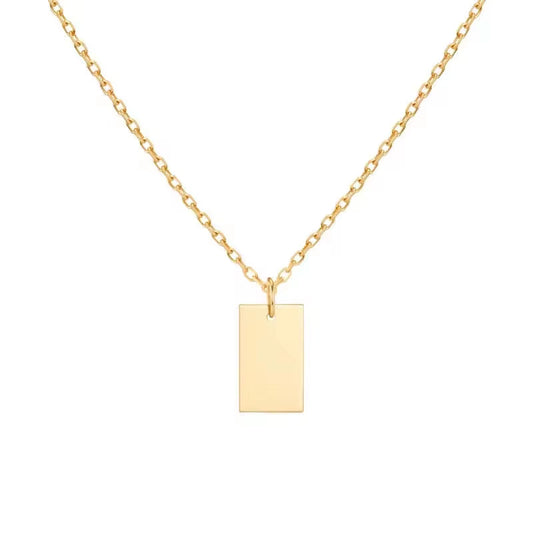 Fashion Jewelry Manufacturer Customized Word Message Letter Waterproof Gold Plated Stainless Steel Pendant Necklace for Women