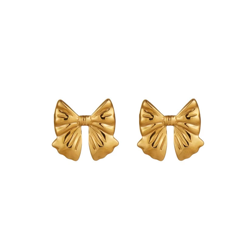 Fashion Design High Quality Stainless Steel Jewelry Tarnish Free Flower Stud Earrings for Women