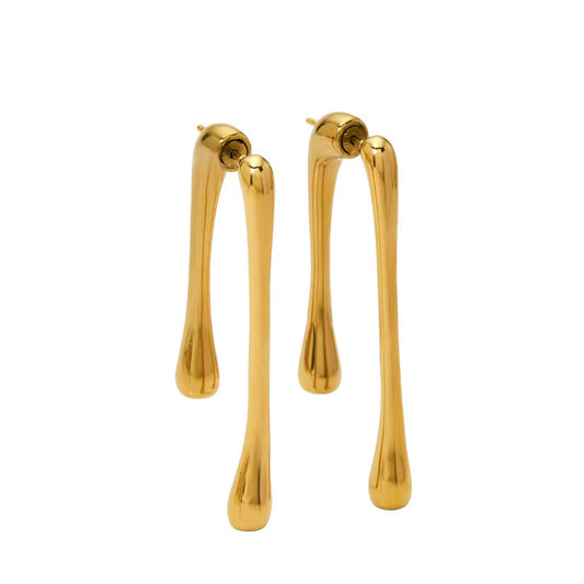 Hot Selling Trendy Stainless Steel Geometric Earrings for Women Classic Drop Earrings for Party and Wedding