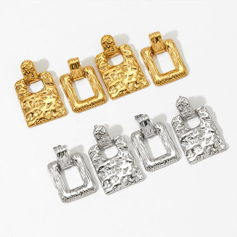 Stainless Steel Metal Cherry Cute Ear Studs Fashion Exquisite Golden Stud Earrings for Women Waterproof Jewelry